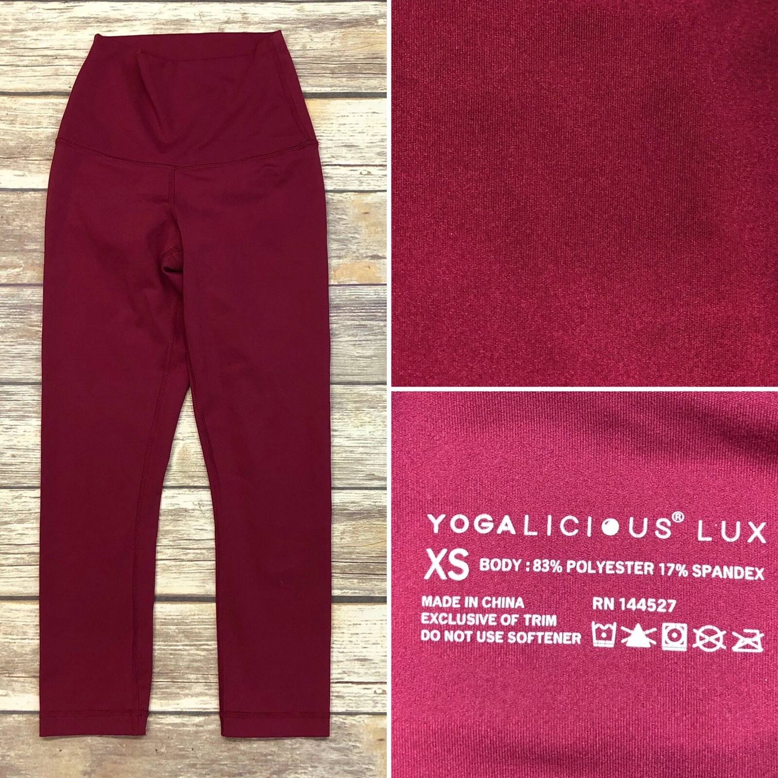 yogalicious lux stretchy high waisted cropped leggings
