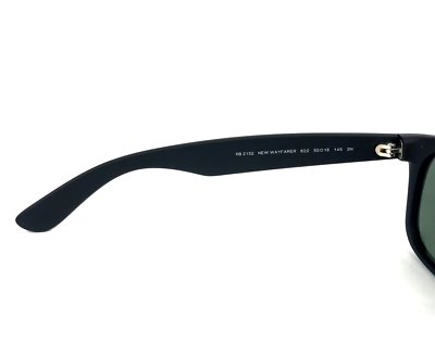 Ray-Ban Sunglasses RB2132 NEW WAYFARER 622 Rubberized Black Frames