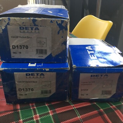 Deta D1370 geschaltete abgesicherte Stirnanschlusseinheit - 13 Ampere + D1202 X5