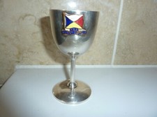 1930'S EPNS P &O WITH CREST RMS VICEROY OF INDIAN OCEAN LINER & MAIL SHIP GOBLET