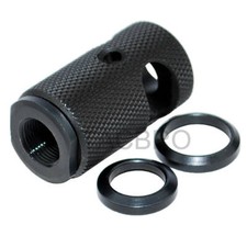All Steel Short Compact 1/2x28 Muzzle Brake for 9MM