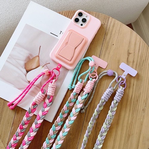 Anti-Lost Mobile Phone Lanyard Hand Weaving Crossbody Phone Strap - Photo 7 sur 13