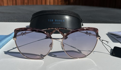 Ted Baker Women’s Sunglasses - Gold - Purple Gradient - TB1661 244 60 - Picture 3 of 17