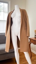 $795 Theory Essential Double-face New Divide Camel Wool Cashmere Coat M