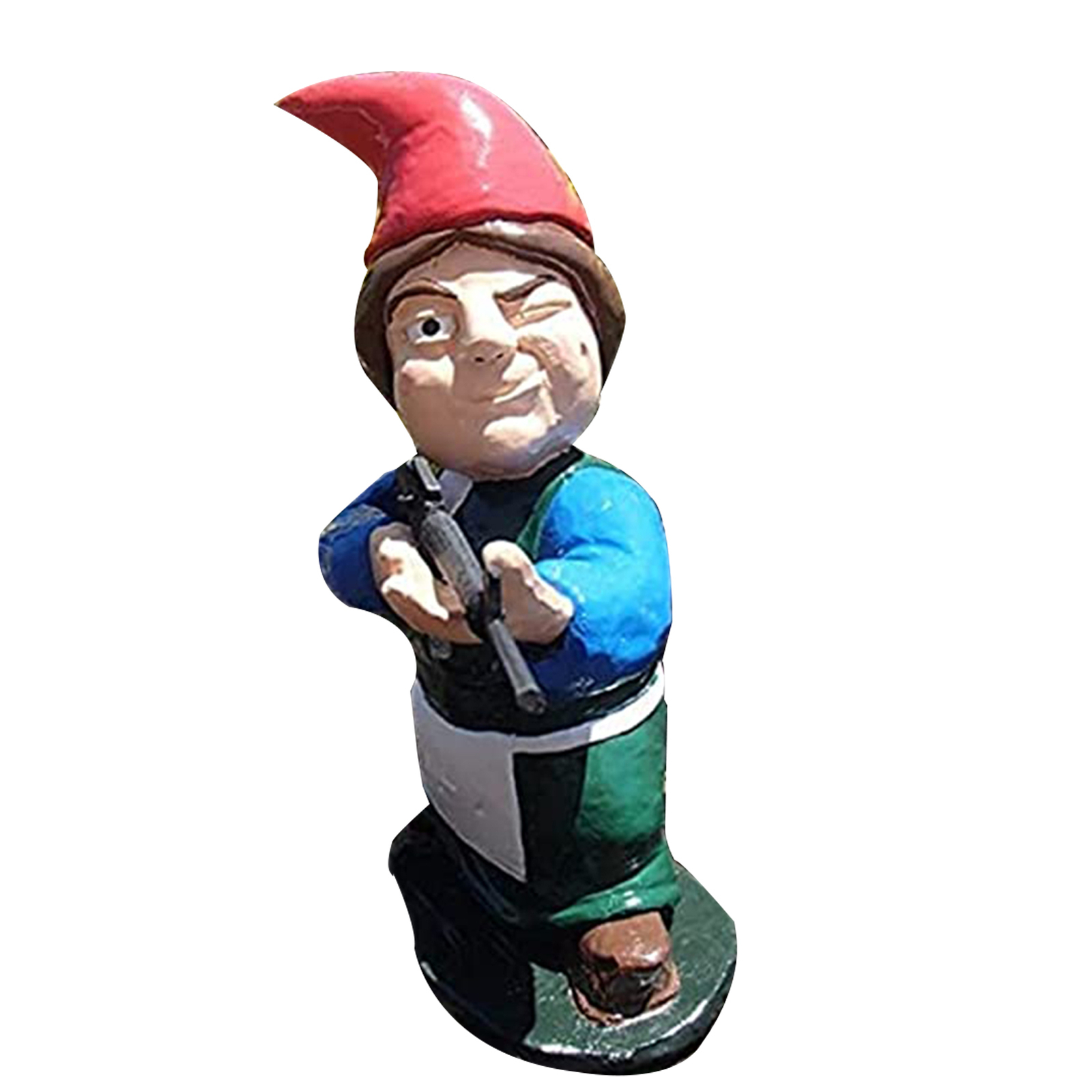 Funny Army Garden Gnome Statue Resin Home Lawn Ornament Figure