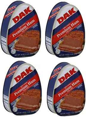 Brand New DAK Premium Ham Fully Cooked water added 4 cans-16oz.