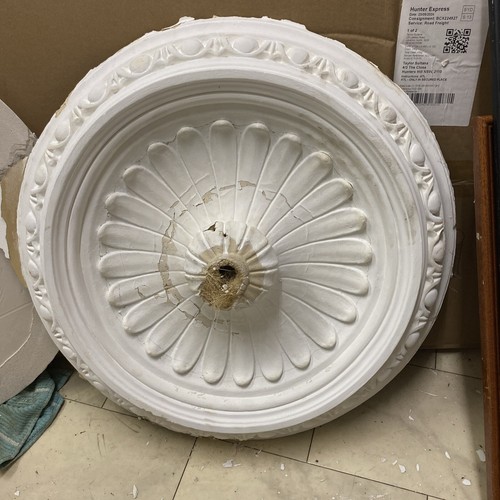 Beautiful Salvaged Grand Victorian Plaster Ceiling Rose 59cm