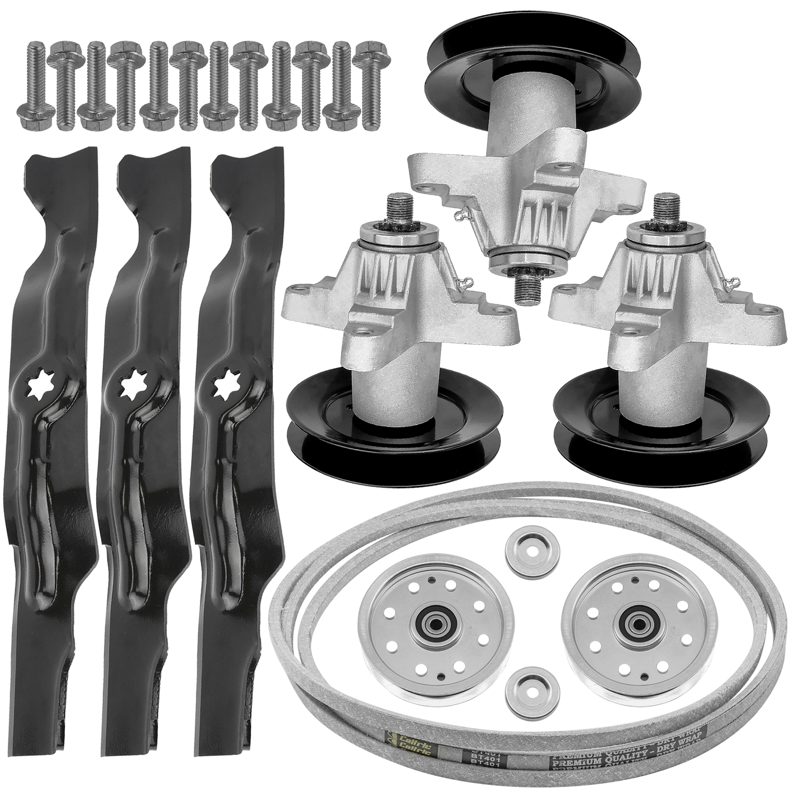 Шпиндель и лезвие с ремнем и шкивом для Troy-Bilt 17BF2ACP011 17BF2ACP066 50