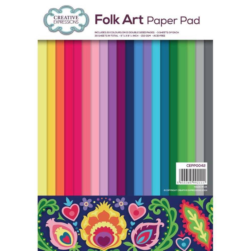 Creative Expressions Folk Art Paper Pad