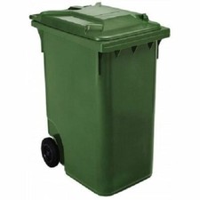 240 Litre Green or Black Wheelie Bin - Heavy Duty HDPE