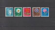 Blumen-Kompl.-Satz-Schweiz-Pro Juventute-gestempelt-1963-TOP