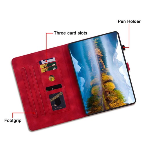 Für Samsung Galaxy Tab A7 A8 A9+ S6 S8 S9 FE Flip Leder Tasche Stoßfest Hülle - Bild 99 von 102