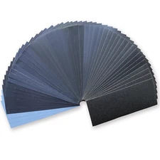 50Pcs Sandpaper Assortment 120 To 3000 Assorted Grit Wet Dry Sand Paper Sheets