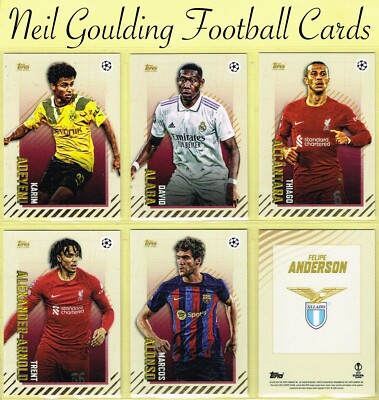 Topps UEFA Club Competitions 2022-23   GOLD   Fußball Karten