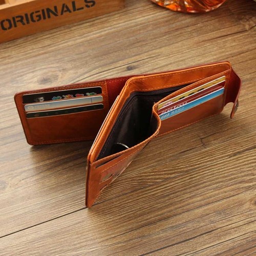 $100 Dollar Printed Men's Wallet PU Leather Bill Money Bifold Card Holder Purse - Picture 4 of 7