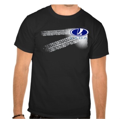 Lada Russische Auto Logo car SCHWARZE T-Shirt - 638