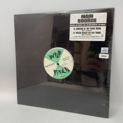Main Source  Looking At The Front Door Vinyl 12'' Single Japan 1996 Press SEALED