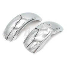 Honda CT70 Chrome Front & Rear Fenders Set - Rolled Edges, Thick, High Quality