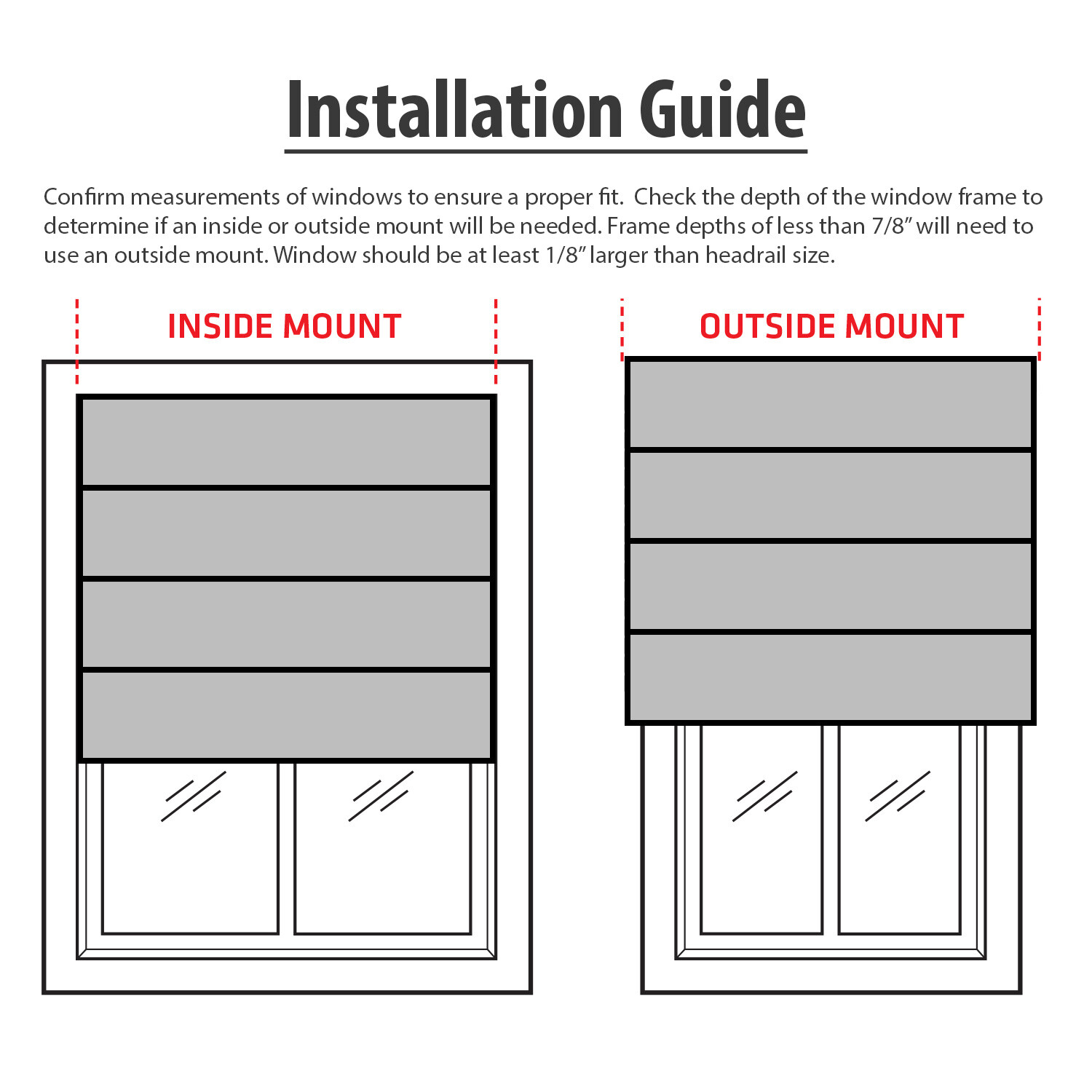 Roman Shades 68"W x 64"H Cordless, Gray, Washable Fabric Total Blackout Shades