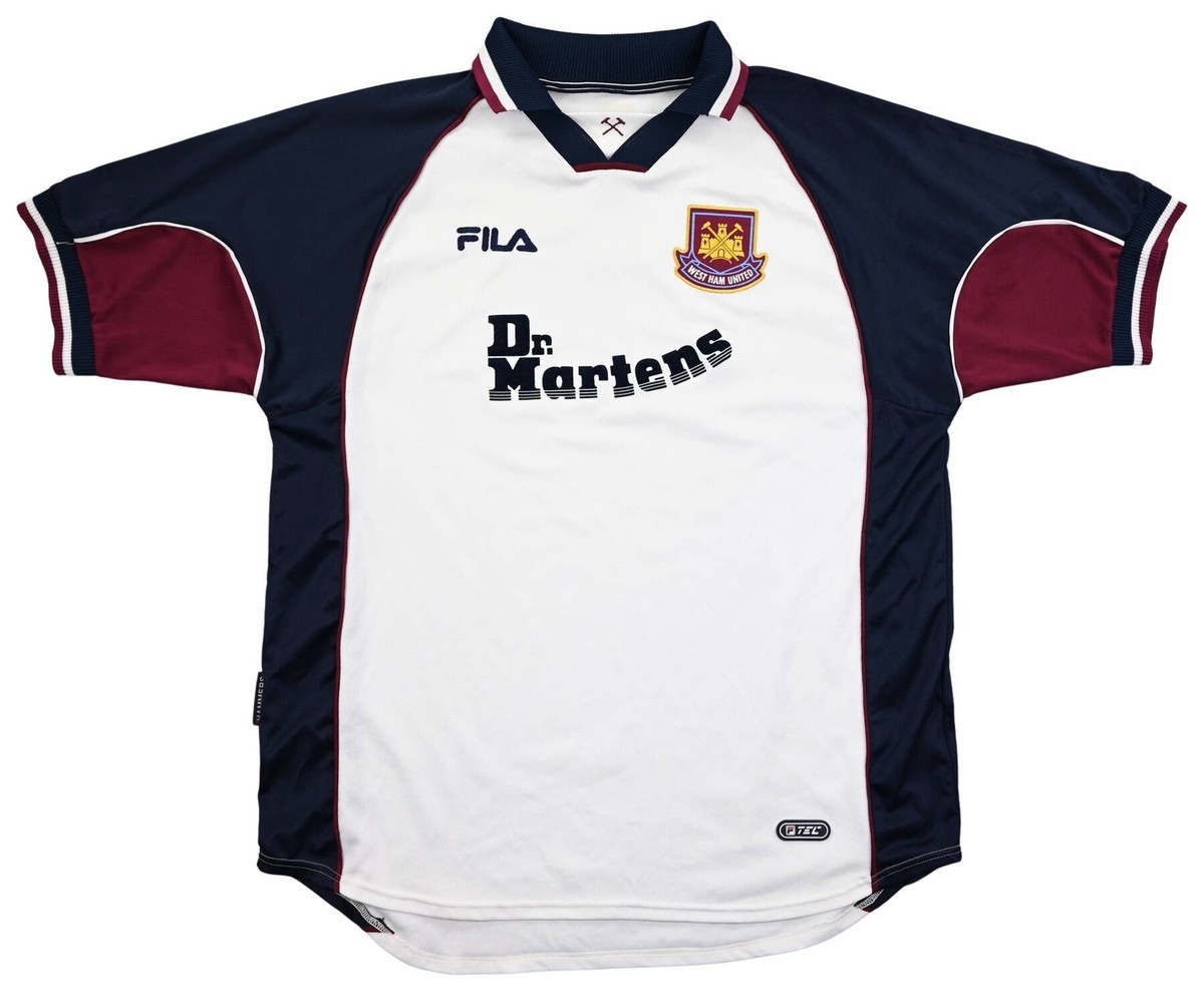 FILA West Ham United シャツ West Ham United 1999 - 2001 home football shirt jersey Fila