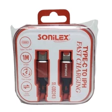 2 Pack 1M Fast Charger Cable Type USB C to iPhone For iPhone 13 12 11- Color Red