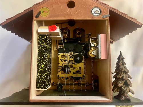 Cuckoo Clock 8-day-movement Chalet-Style 34cm by Hönes - Picture 7 of 9