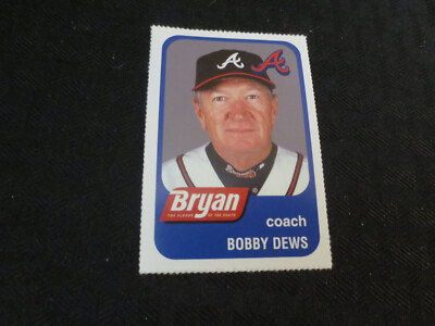 2002 Bryan Perforated Atlanta Braves Bobby Dews