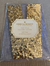 Pottery Barn Sequin Letter V New