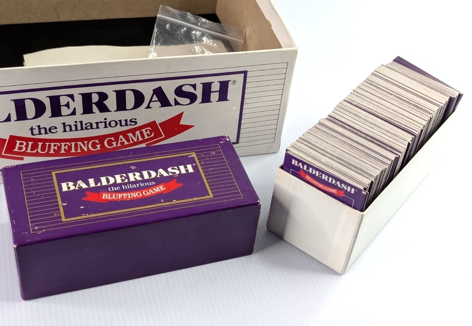 Balderdash The Hilarious Bluffing Game 1984 juego de mesa familiar 100 % completo Foto 4 de 4