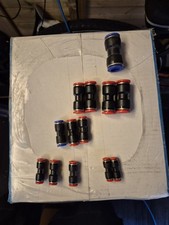 NEW 13 X HGV TRAILER Metric Plastic Pipe Connector Straight Push assorted sizes