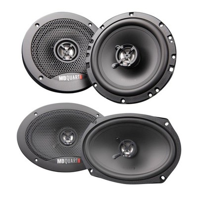 MB Quart 6x9'' 2 Way Speakers and Discus 6.5'' 3 Way Car Audio Coaxial Speaker Set