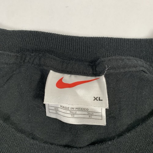 Vintage Nike Swoosh Check XL Black Shirt Men's Large White Tag 90s Basic Tee 90s by Nike, Size XL, $24.88 - Photo 3