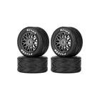 RCAWD R/Y/T 4PCS Pre-Glued All Terrain Tires for Losi 1/12 NASCAR Upgrade Parts