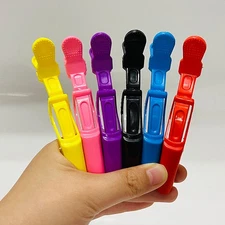 5pcs Plastic Hair Clip Hairdressing Clamps Claw Section Alligator Clips Barber