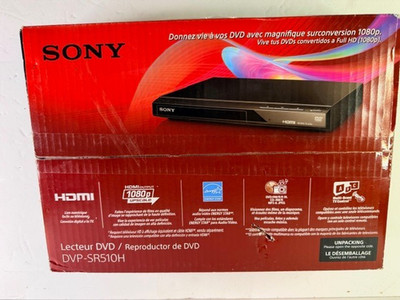 Sony DVP-SR510H Upscaling DVD Player 1080P Multi-Format -HDMI-AV- Black#226