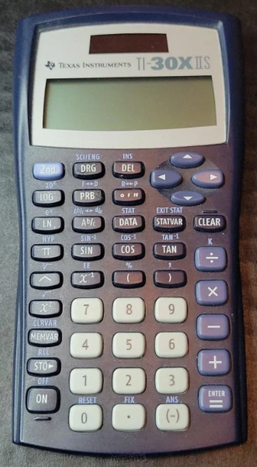 Texas Instruments TI-30X IIS 2-Line Scientific Calculator - Blue Tested No Cover - Image 2 of 3