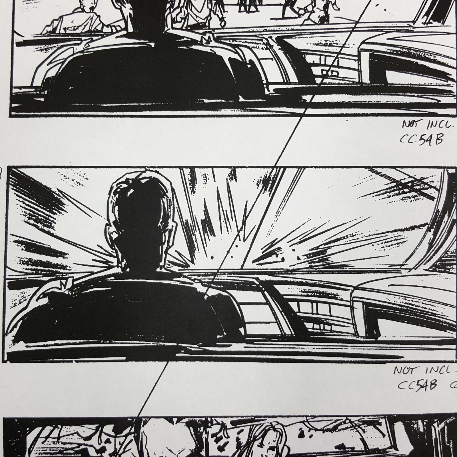 Image 9 of The Fifth Element - Production Used Storyboard, Cab Chase 177-179 , COA