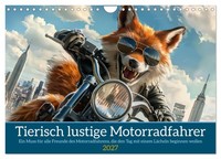 "Calendar 2027 · US Version · Beastly Funny Motorcyclists (Wall Calendar 2027 12\""