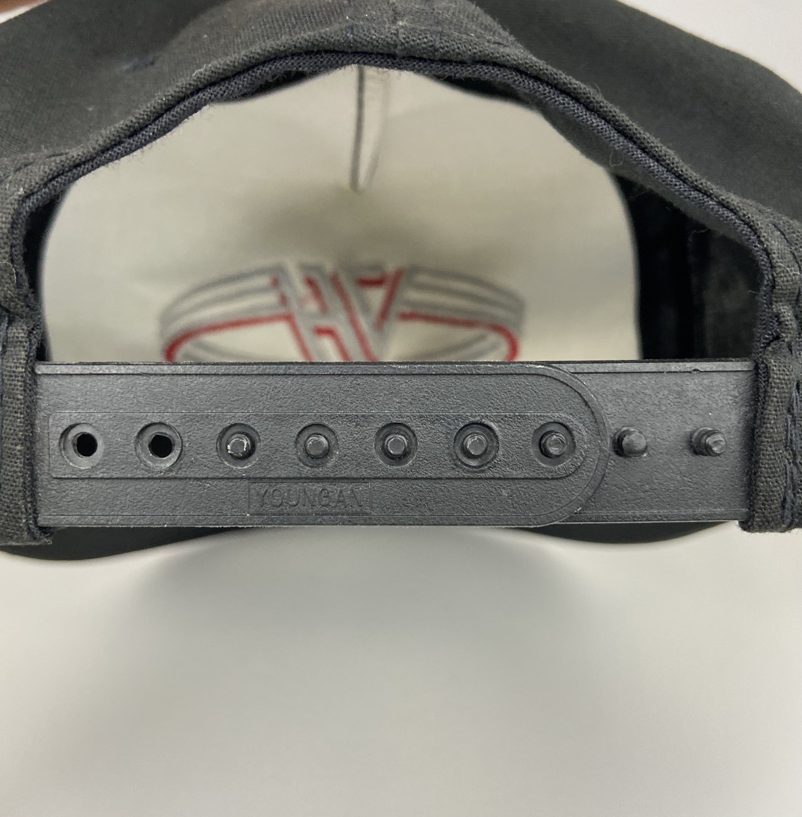 Vintage Van Halen Snapback Hat 90s Tour Cap Youngan Headwear Black Red Stitched 