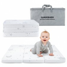 Pack and Play Mattress, 38x26 Dual-Sided Memory Foam Trifold Pack N Play Matt...
