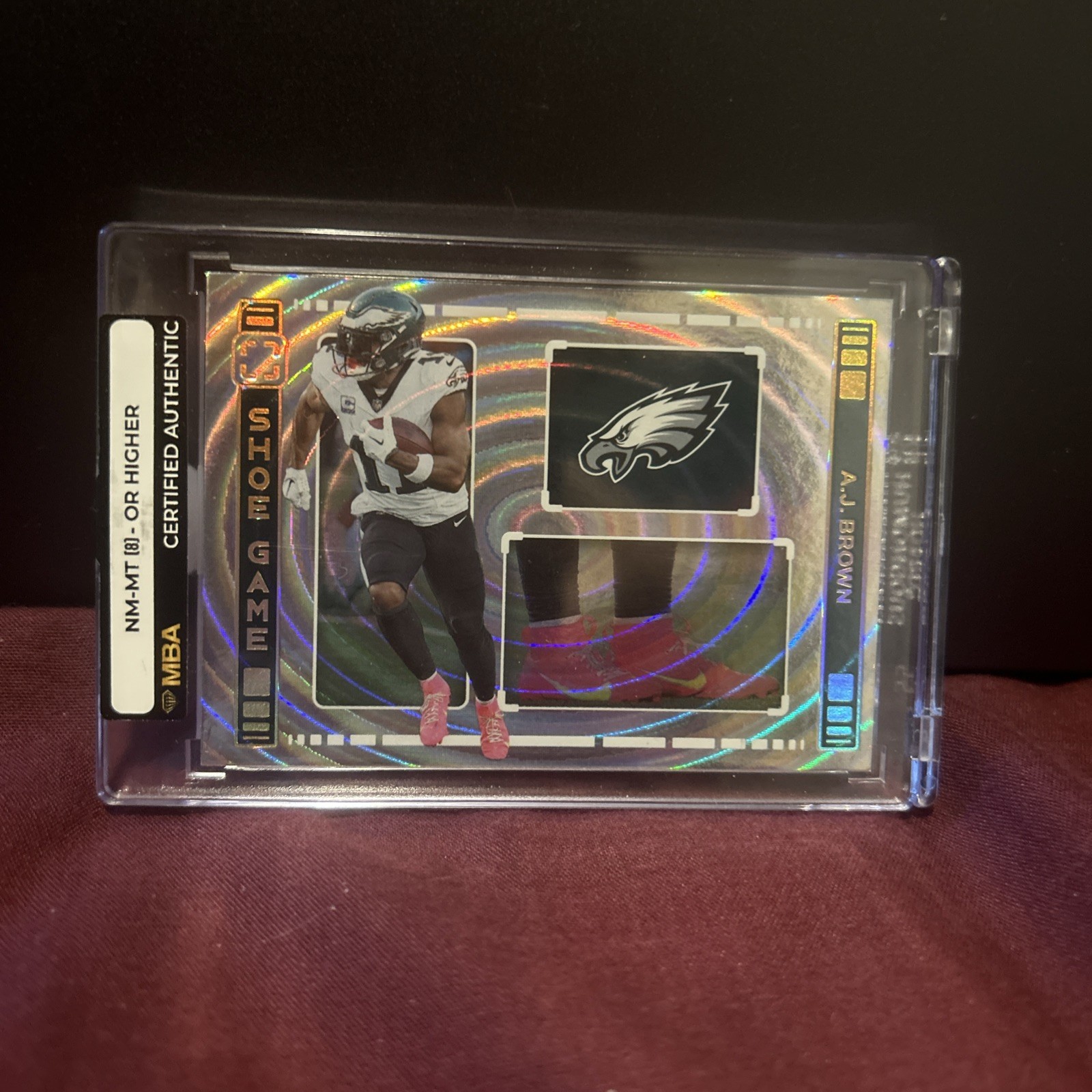 2024 Panini Photogenic AJ Brown Shoe Game SSP Rare Case Hit! Eagles #SG-ABR
