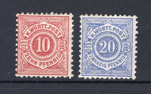 Württemberg 46+47 LUXURY** MNH Mint Real (y74872
