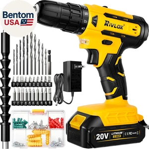 20V Cordless Drill Set,Electric Power Drill Cordless,Power Drill Drivers,Electri