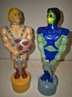 Vintage MOTU He Man Skeletor Soaky Shampoo Bottles 1983 masters of the universe