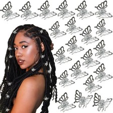 30 Pcs Hair Clips Butterfly Mini Hair Claw for Women Small Metals Hollow Butt...
