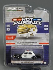 1985 Dodge Diplomat Oklahoma State Trooper Greenlight Hot Pursut 1/64 MIP 2020