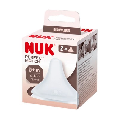 Nuk Trinksauger Perfect Match Silikon, Gr. S ab 0 Monate, 2 Stk