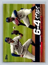 2022  Topps Turnin' Two / 6-4 Stars #TT-5 Ozzie Albies / Dansby Swanson A18