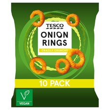 Tesco Onion Rings 10 Pack, 170g