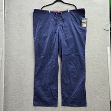 Dickies Men Scrub Pants XL Blue 83006 Logo PO 143298-1214 31" Inseam NWT